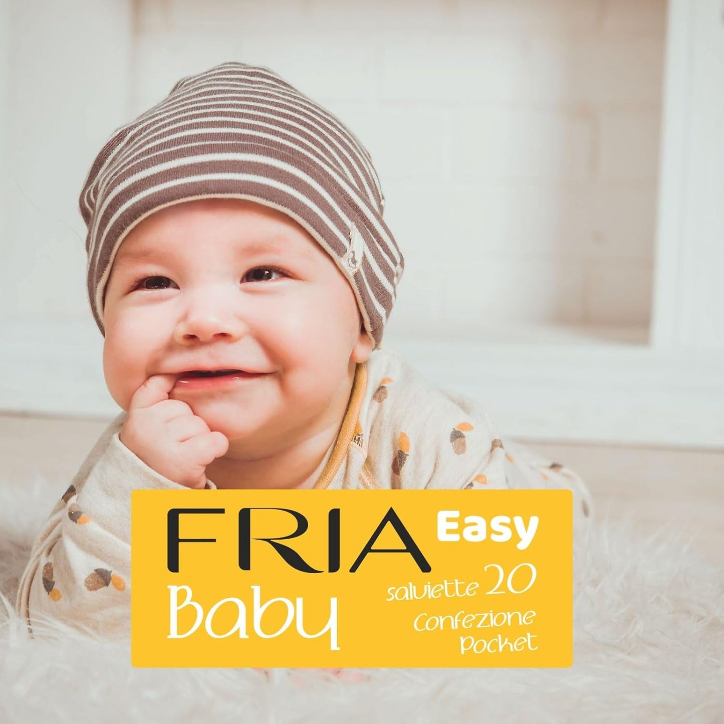 Easy Baby Lingettes humides à l'aloe vera et à l'extrait de miel hydratantes pour la peau, testées dermatologiquement, paquet de 20 lingettes