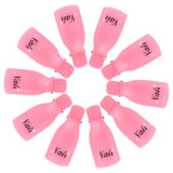 Hanyousheng Pinces à ongles, Clips à ongles, 10 pièces Noir Pinces à ongles, Pinces à ongles, Nails Art Gel Cap, Soak Off Clip Cap UV Gel Poliermittel Entferner Wrap Nail Tool
