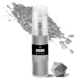 DecoRom, paillettes comestibles, poudre, 10 grammes Glitter Naty Shop Argent