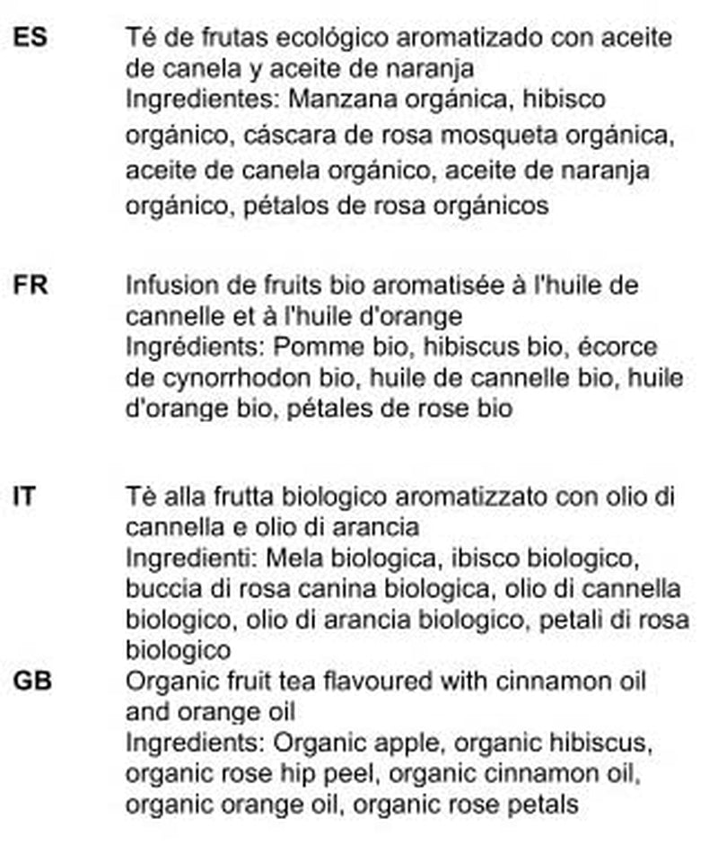 Thé de Noël biologique 10 X 100G, Thé aux fruits Paulsen Thé contrôlé pour les résidus
