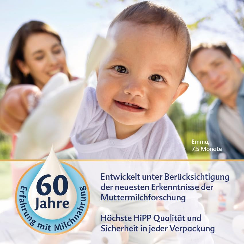 HiPP PRE Formule Combiotique Bio Prête à Boire (6 x 200 ml) Lait Infantile dès la Naissance Contient Uniquement du Lactose comme Glucides Meilleur Bio