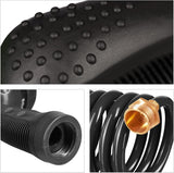 Relaxdays Tuyau spiralé extensible jusqu'à 10 m Tuyau d'arrosage flexible avec pulvérisateur d'eau 7 modes de pulvérisation Noir