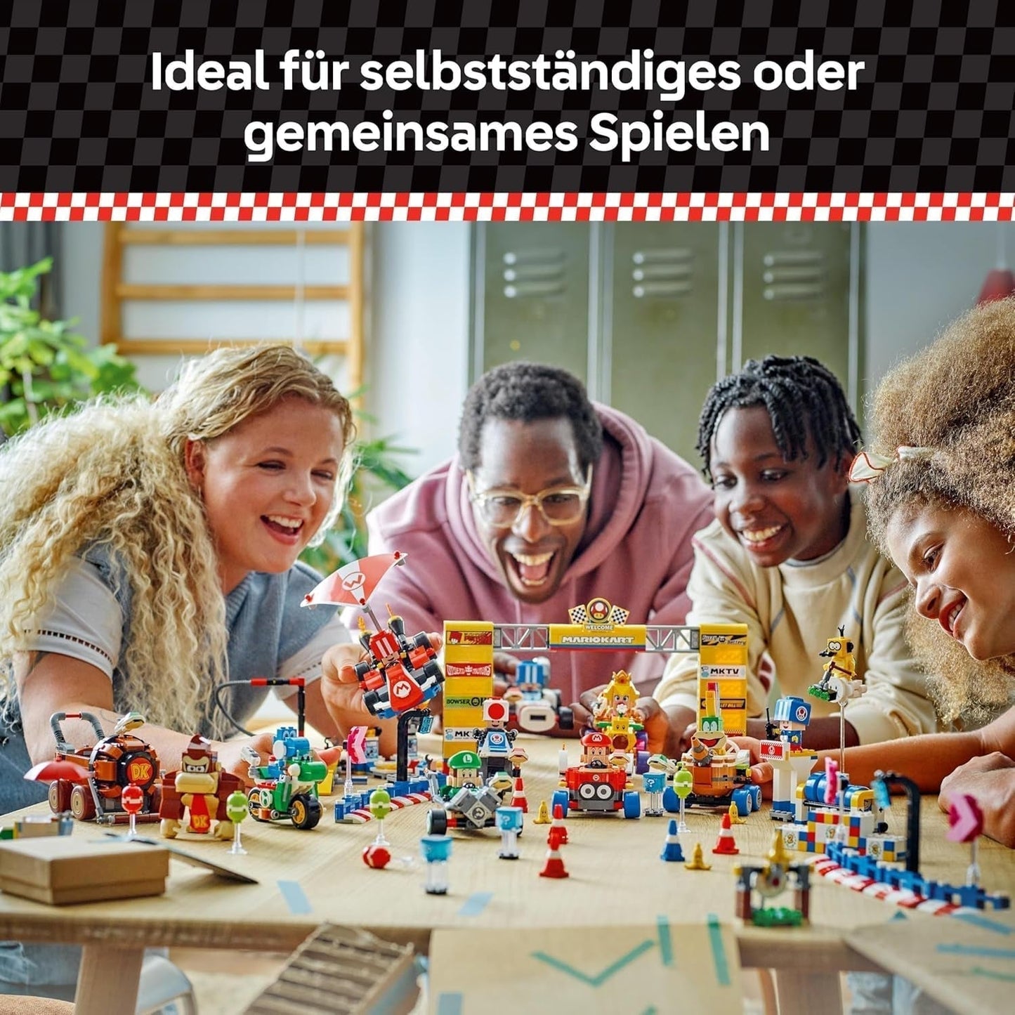 LEGO Super Mario : Mario Kart - Standard Kart, Collection Nintendo, Cadeau pour les enfants, Permet aux garçons, aux filles et aux joueurs de 7 ans et plus de jouer de manière indépendante, Jouet d'aventure avec figurine de crapaud 72032 Jeux de construction Besuche den LEGO-Store