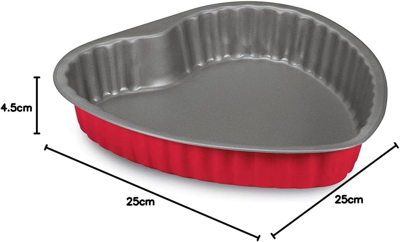 508000000hgnam Rossana 2.0, forme coeur 25 cm, acier avec revêtement inadéquat, Moules et plaques pour pâtisserie Naty Shop