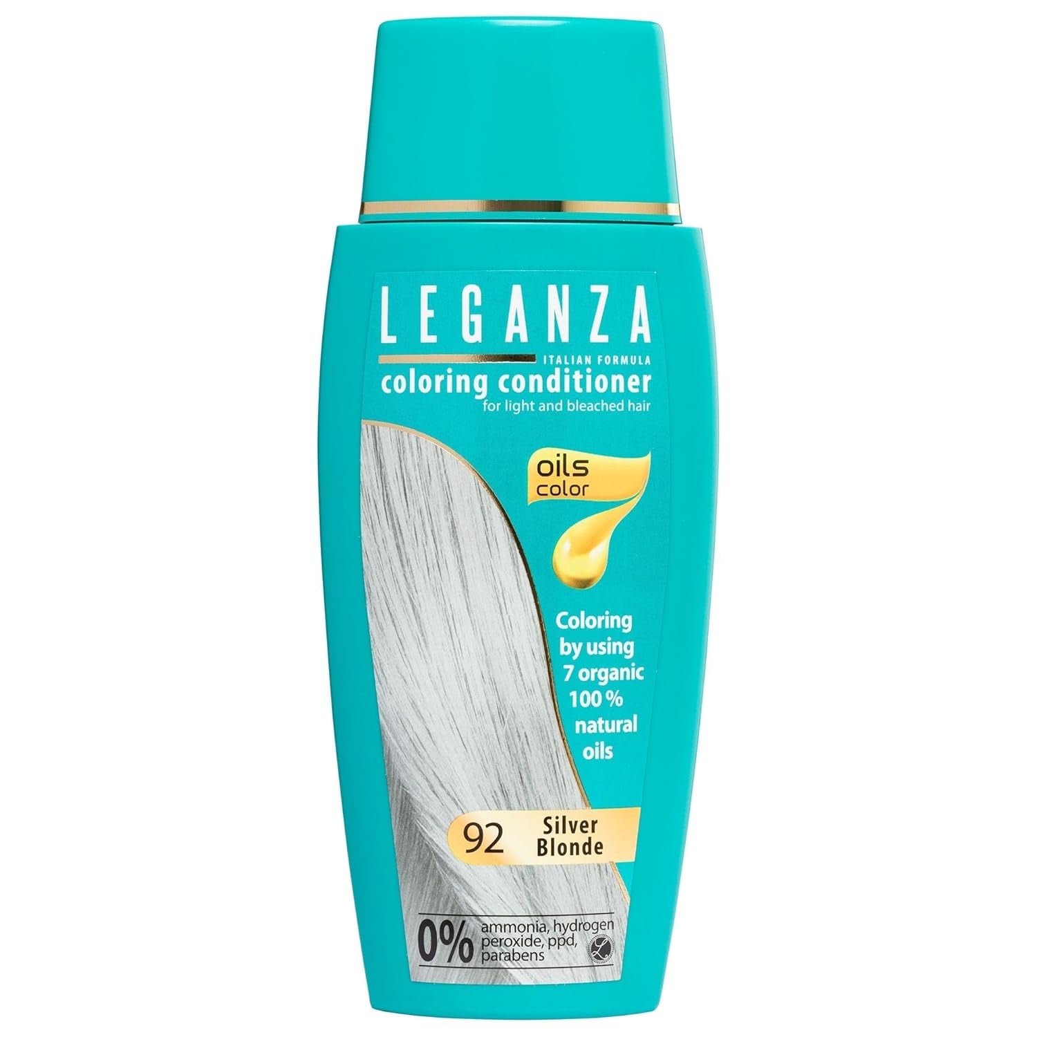 Leganza Baume Naturel Teinture Capillaire Couleur 71 Café Latte | Teinture capillaire sans ammoniaque | Enrichi de 7 huiles naturelles | 150 ml Naty Shop Coloration Capillaire 92 Blond Argenté