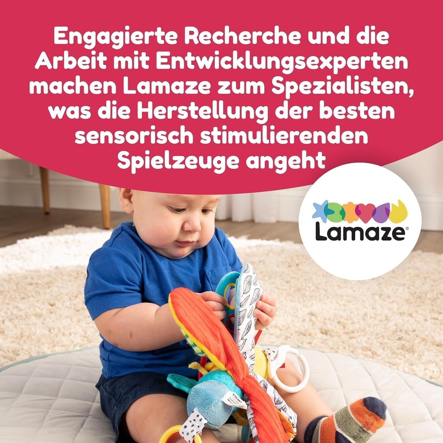 Lamaze Jouet Bébé "Freddie la Luciole" Clip & Go, Jouet de Haute Qualité pour les Tout-Petits, Pendentif Grip pour Renforcer la Relation Parent-Enfant, Dès 0 Mois, Plusieurs Coloris Bebe Toys Naty Shop