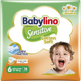 Couches pour bébés sensibles, taille 6, extra large (13-18 kg), 114 couches
