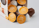 Latte Macchiato Vorratsbox 90 Kaffeekapseln (Espresso aromatique, 3-Schichten -Köstlichkeit aus feinem Milchschaum & Cappuccino