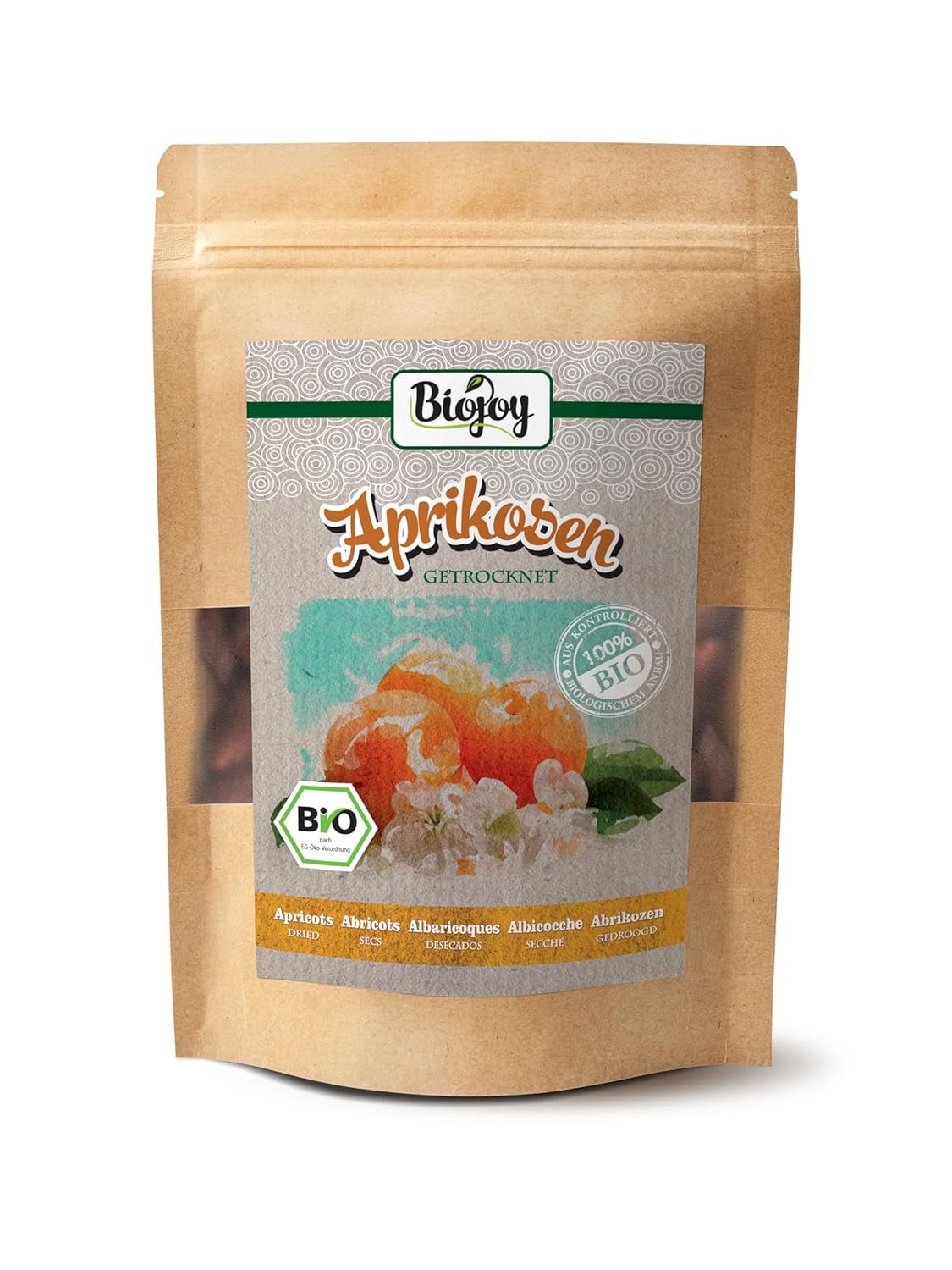 Abricots secs Biojoy (500 g), non sulfurés Produits déshydratés Mon magasin 500 G