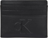 Calvin Klein Ladies Sculpted Cardcase 6cc Cardholder Portefeuille Femme Naty Shop Na Black Os