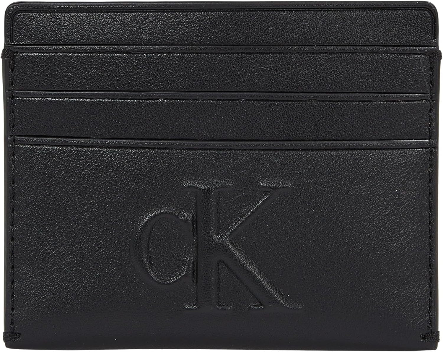 Calvin Klein Ladies Sculpted Cardcase 6cc Cardholder Portefeuille Femme Naty Shop Na Black Os
