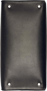 Calvin Klein Ladies Turn Lock Satchel - 2 en 1, Cuir Vegan, 3 Poches Becky Turnlock Sac à Bandoulière, Noir/Argent Sacs Femme Naty Shop