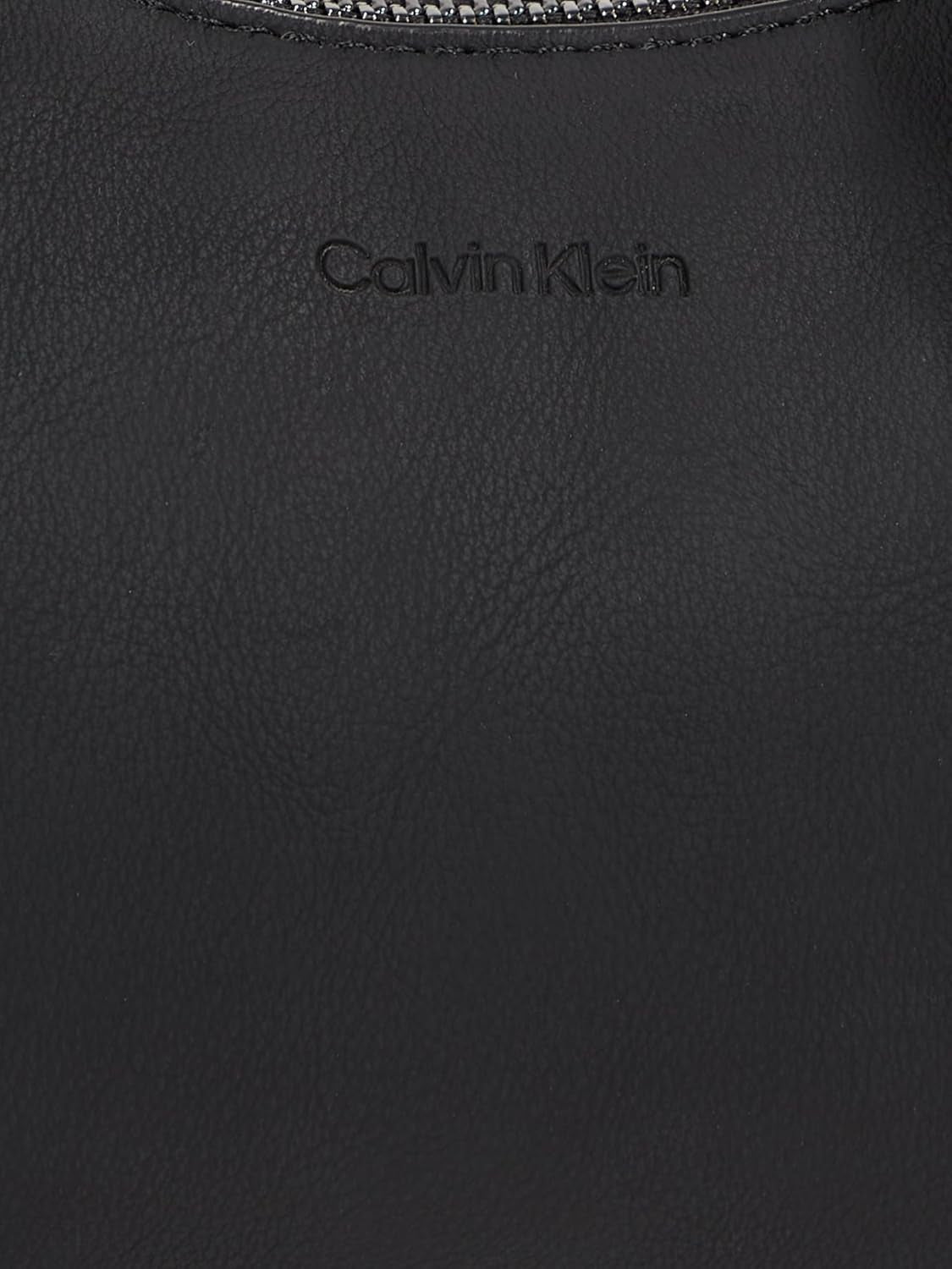Calvin Klein Crossbody Klein Zipper Sac à bandoulière, Noir (Ck Black), Taille Naturelle Sacs Femme Naty Shop