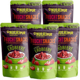 Fraises Lyophilisées 300g : Tranches de Fraises Séchées Non Sucrées - Fraises Lyophilisées aux Fruits Purs, Pleines de Saveur : Baies Lyophilisées - Fruits Secs NUTRIPUR Naty Shop Produits Déshydratés 70G (Pack de 5) Fraises