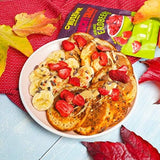 Fraises lyophilisées 300g : tranches de fraises séchées non sucrées - Fraises lyophilisées aux purs fruits, pleines de saveur : baies lyophilisées - Fruits secs NUTRIPUR Produits déshydratés Naty Shop