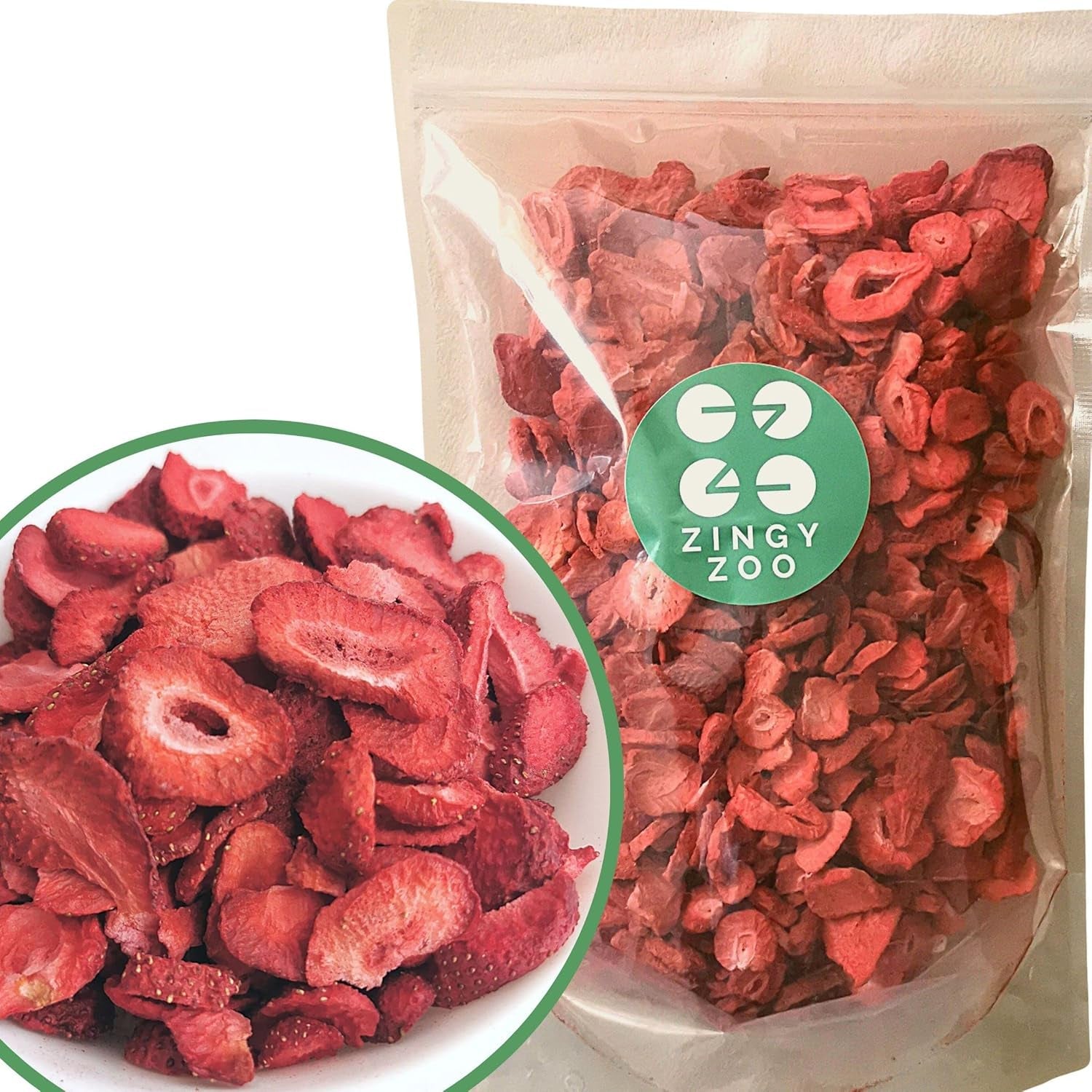 Fraises lyophilisées | Fruits lyophilisés Lyophilisés | Fruits secs sans sucre Fruits secs | Fraises séchées Lyophilisées | Fruits lyophilisés (90g) Produits déshydratés Naty Shop 350G