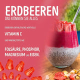 Fraises lyophilisées bio : 70g de fraises séchées pour smoothie bowls, muesli, porridge toppings - Baies lyophilisées sans sucre ajouté - Fraises lyophilisées - Fruits NutriPur Produits déshydratés Naty Shop