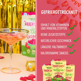 Fraises lyophilisées bio : 70g de fraises séchées pour smoothie bowls, muesli, porridge toppings - Baies lyophilisées sans sucre ajouté - Fraises lyophilisées - Fruits NutriPur Produits déshydratés Naty Shop