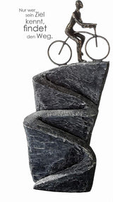 Figurine sculpture décorative Casablanca - En résine synthétique - Modèle : Patience - Coloris : Noir Bronze - Salon décoratif - Hauteur 41 cm Statuettes et sculptures Naty Shop Top