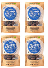 Ensemble de 4 bouchées biologiques - Amandes à la cannelle/Amandes à la cannelle dans du chocolat noir belge/Sans sucre ajouté, sans édulcorants/VEGAN & FAIR COMMERCE / 4 x 85g