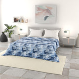 Linge de lit italien couette d'été basique, microfibre imprimée, 250X240Cm, cercle Couettes et couettes Naty Shop Dye 250X240Cm