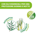 Lingettes humides protectrices Chicco NaturalZ, paquet de 20. Protection estivale naturelle à base de citronnelle et d'eucalyptus, protection de jour et de nuit.