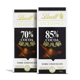Chocolat Lindt | Barre EXCELLENCE 85% Cacao | 100g | Chocolat Extra Noir | Vegan Chocolate Bar