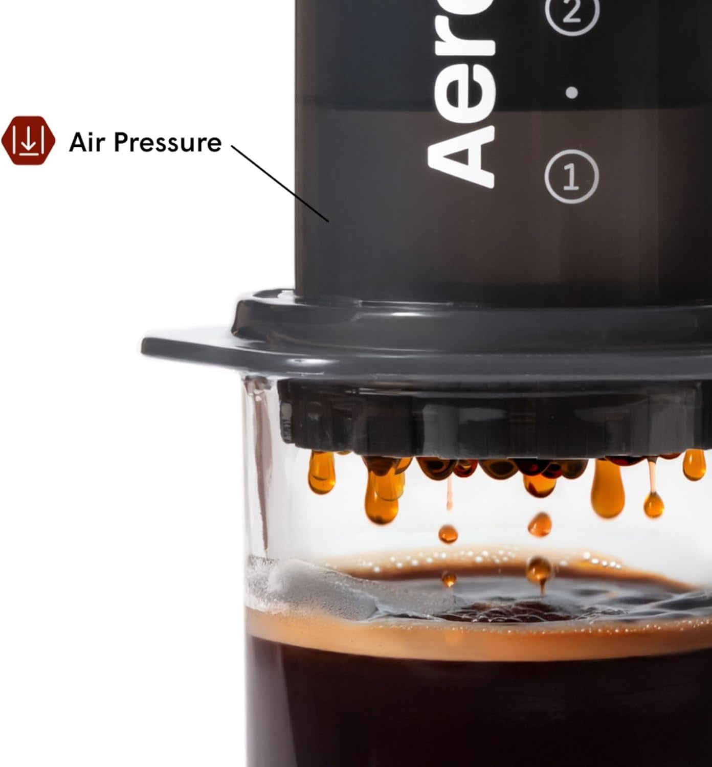 Machine à café et expresso originale AeroPress, cafetière portable de niveau Barista avec chambre, piston et filtres, machine à café et expresso rapide