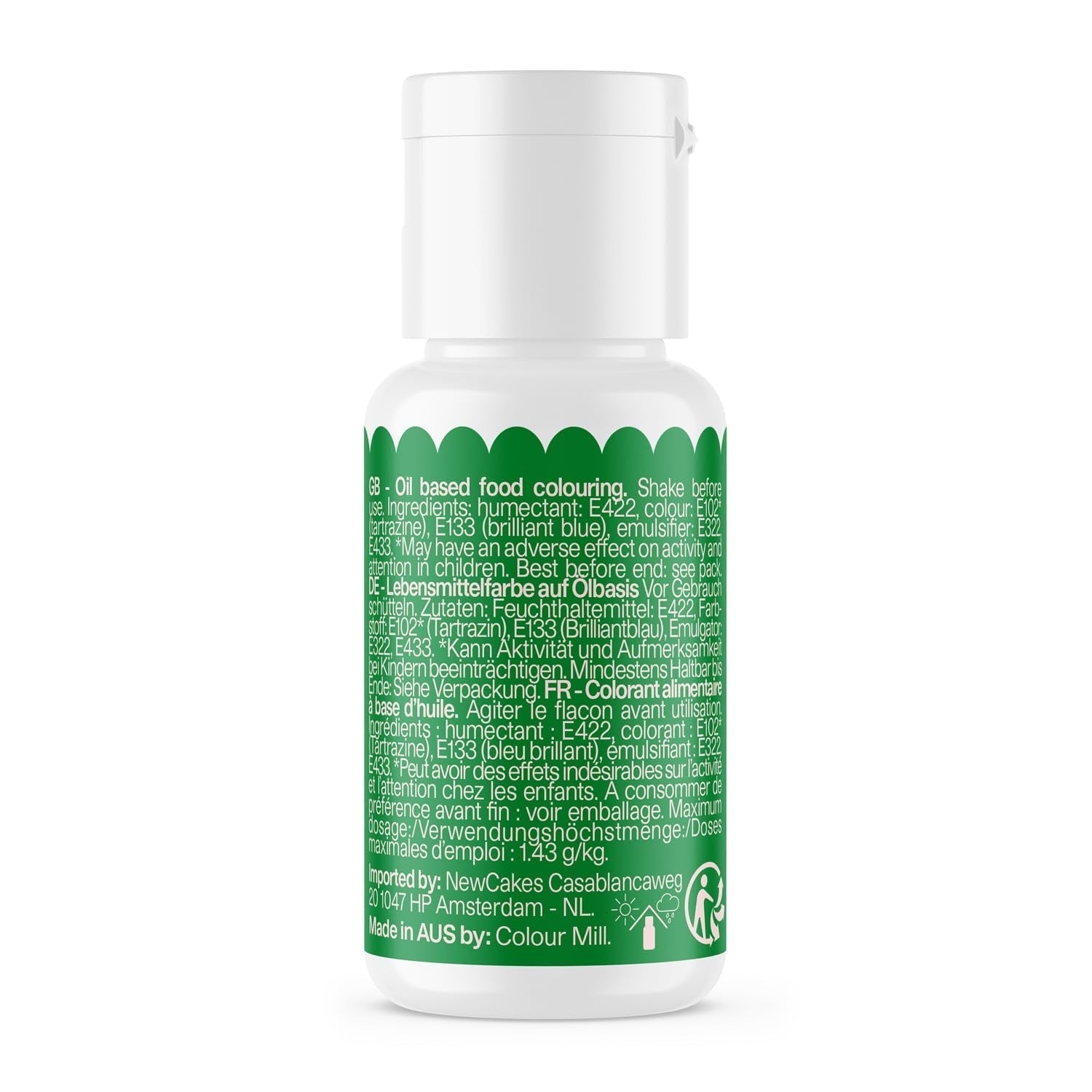 Colorant alimentaire Color Mill Oil Blend Forest Oil - Colorant alimentaire pour chocolat, fondant, muffins, gâteaux, pâtisserie, macarons - Colorant alimentaire pour décorer gâteaux - 100 ml