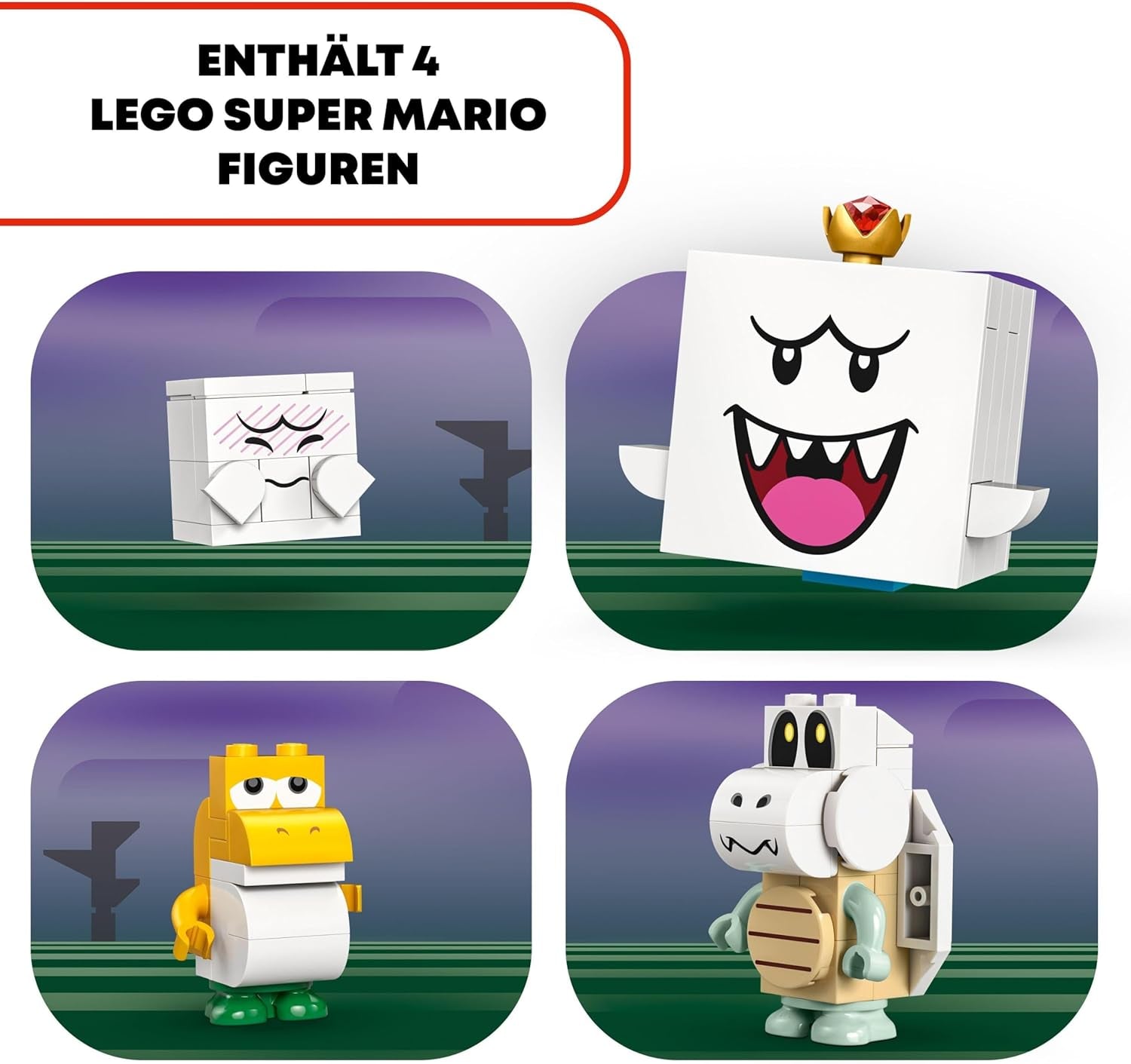 LEGO Super Mario King La maison hantée de Buu Huu Maison hantée pour enfants Ensemble de collection Nintendo avec bébé Yoshi Cadeau pour garçons, filles et joueurs à partir de 8 ans 71436 Ensembles de construction Besuche den LEGO-Store