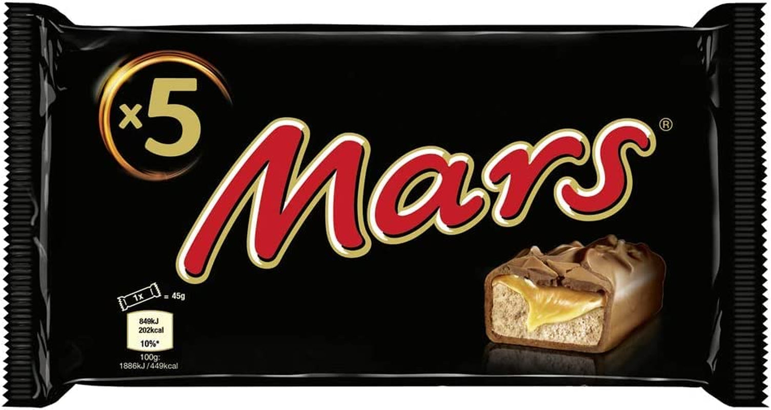 Barre de chocolat Chocolat caramel 1 paquet de 5 barres (1 x 225 g) (paquet de 4)