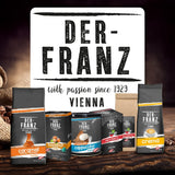 DER-FRANZ Kaffee Crema, Intensité 4/5, 100% Arabica, ganze Kaffeebohnen, 1000g