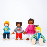 51463 - Poupées flexibles Famille interculturelle