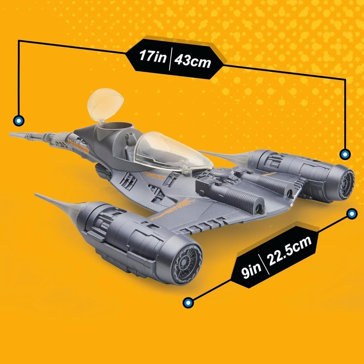 Star Wars Epic Hero Series N-1 Starfighter of the Mandalorian, grandes figurines d'action et accessoires passionnants pour des manœuvres passionnantes, figurines d'action cadeaux passionnantes Naty Shop