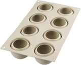 Silikomart, Moule pour gâteaux Tartufo en silicone, 8 Ports Simples, Ø 62 H 52 mm Cuisine Naty Shop