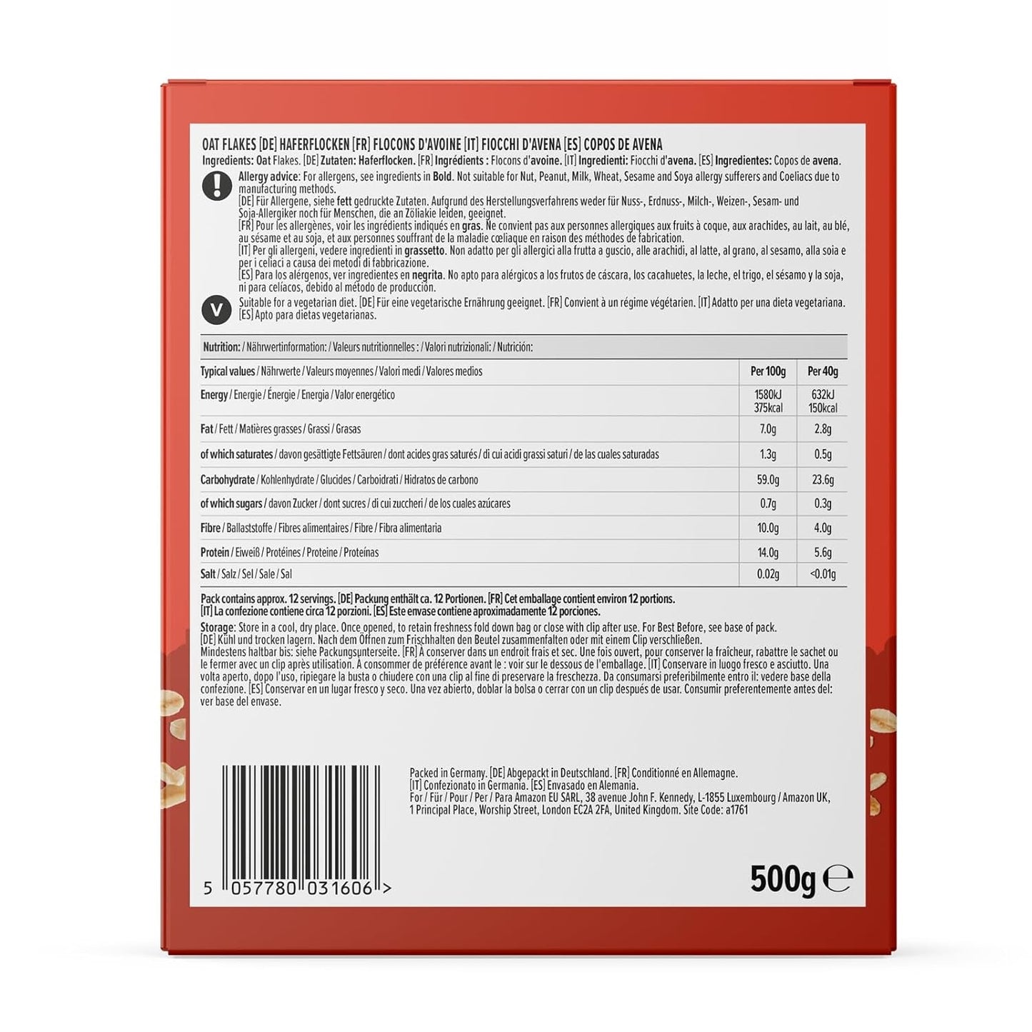 Gruau délicat d'Amazon, 500 g