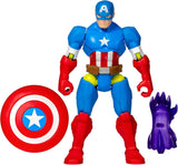 Mixmashers Marvel Captain America Avengers Figurines et accessoires à mélanger et à assortir Figurines d'action Naty Shop Captain America