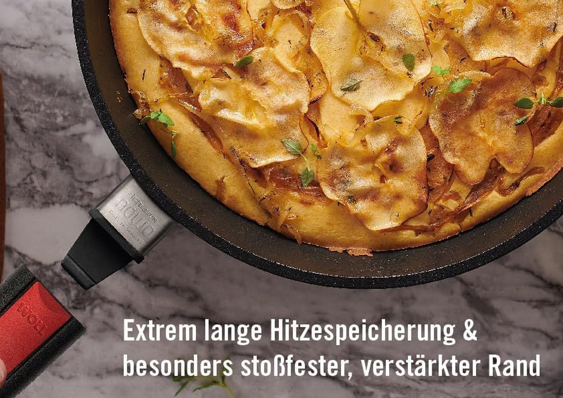Woll Nowo Titanium Kasserole - Induktiv -, Ø 32 Cm, 8 Cm Hoch, 5.5 Liter, Mit 2 Seitengriffen - Geeignet Für Alle Herdarten Moules et plaques pour la cuisson Naty Shop