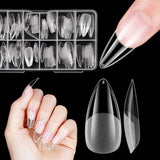 Faux ongles courts ballerine, 120 pièces, colle sur 12 tailles, ongles artificiels courts, Gel souple, couverture complète, pointes pour ongles courts en Gel S