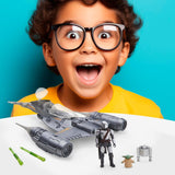 Star Wars Epic Hero Series N-1 Starfighter of the Mandalorian, grandes figurines d'action et accessoires passionnants pour des manœuvres passionnantes, figurines d'action cadeaux passionnantes Naty Shop