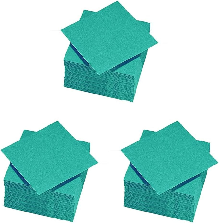 - Serviettes en papier Tex Touch - Coloris rose - Serviettes certifiées Fsc® - Recyclables et biodégradables - Paquet de 50 serviettes roses format 24 X 24 Cm