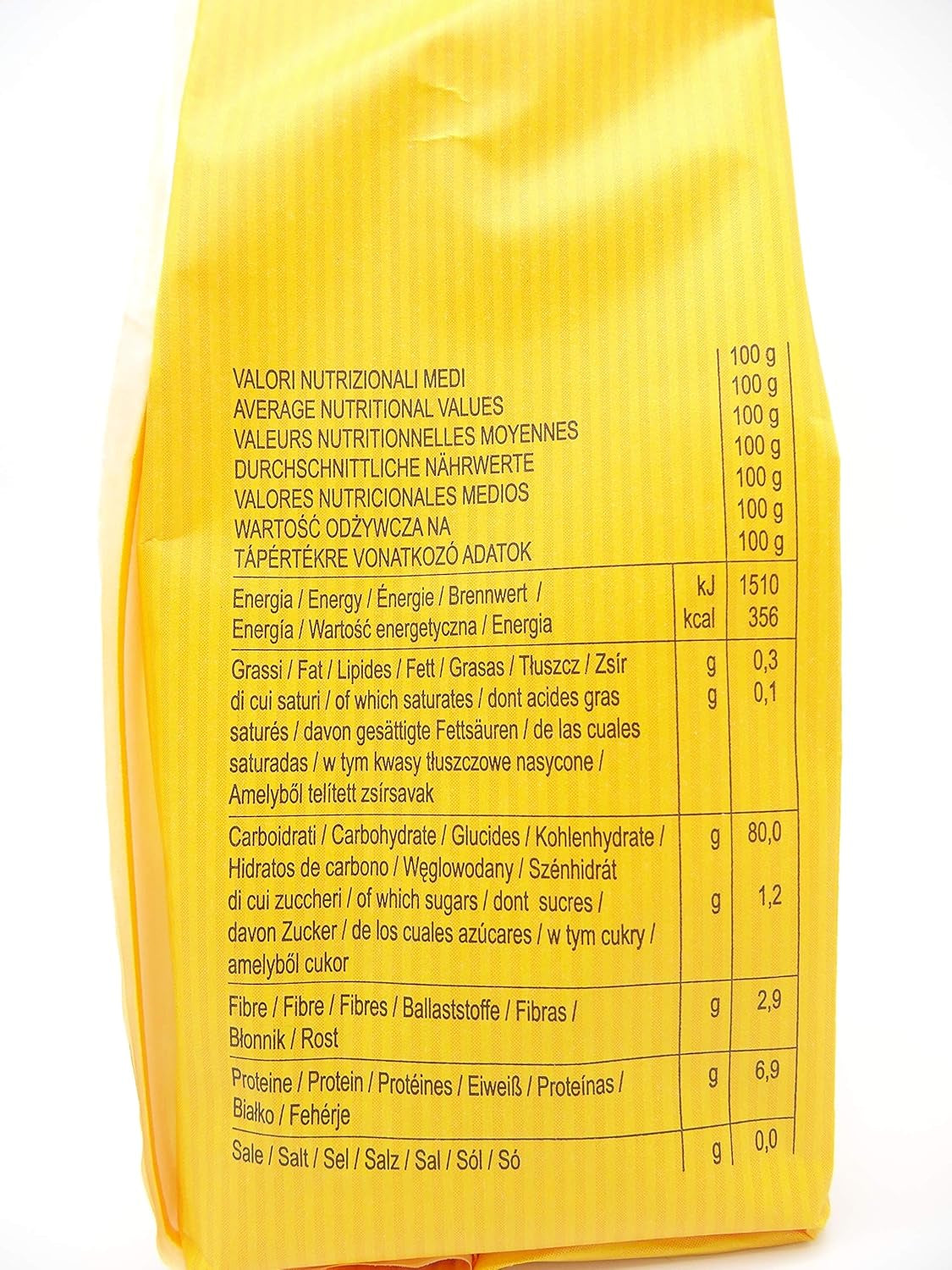 Paste Dialsi în formă de stea, paste fără gluten din porumb și orez, trase în bronz, ingrediente 100% italiene, fără aditivi, se gătește în 8-9 minute, pachet de 300g
