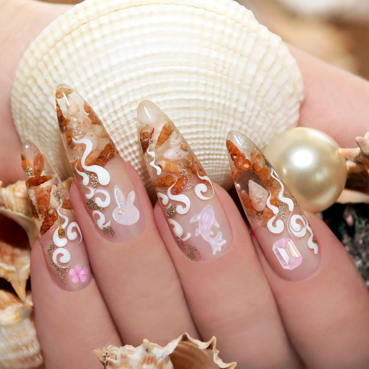 Lot de 100 breloques pour ongles Y2K en résine 3D, fleur de camélia, strass Kawaii, décorations pour nail art, motifs, accessoires de loisirs créatifs (rose)