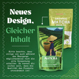 Naturalebio BIO Thé vert en poudre 100 g. Pour la cuisine et la pâtisserie. Matcha japonais original. Thé vert du Japon, vegan, sans gluten et sans OGM. Produit biologique naturel.