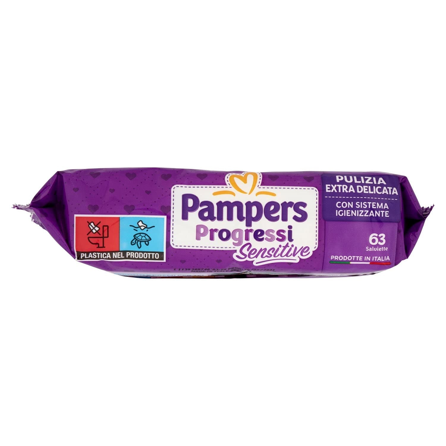 Lingettes humides PAMPERS Sensen, recharge 56