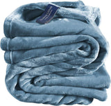 Couverture confortable, polyester, bleu, 150X200 Cm lits et couvertures De Witte Lietaer bleu arctique 150X200