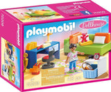 Dollhouse 70985 Maison de poupée pliable avec poignée, jouet pour 4 ans et plus et Dollhouse 70209 Chambre d'adolescent avec figurine de fille et accessoires, 4 ans et plus