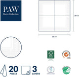 PAW - Serviettes 3 Épis (33 X 33 Cm) I 20 Pièces I Parfaites pour les Anniversaires, Fêtes, Mariages, Communions et Fêtes I Serviettes en Papier Colorées - Fleurs, Roses I Couleur : Moments Floraux (Pack de 2)