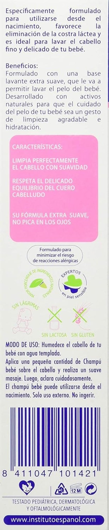 Ligne Bébé Champu Extra Suave - 300 Ml. Enfants - Bains et soins Naty Shop