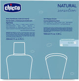 CHICCO NATURAL SENSATION - SET 2 : 1 SHAMPOOING ET BAIN - NON DESSÉCHANT 200 ML, 1 CRÈME DE CHANGEMENT 4EN1 100 ML Enfants - Bain et Soin Naty Shop